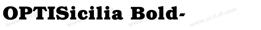 OPTISicilia Bold字体转换